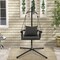 Costway Hanging Swing Hammock Chair with Stand Metal Frame Woven Backrest Seat Cushions